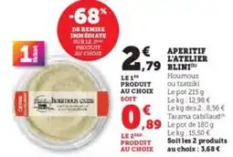 Super U Aperitif l'atelier blini offre