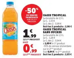 Super U Oasis tropical offre