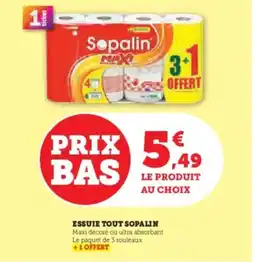 Super U Essuie tout sopalin offre