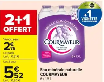 Carrefour Market COURMAYEUR Eau minérale naturelle offre