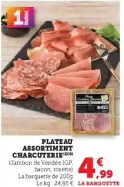 Super U Plateau assortiment charcuterie offre