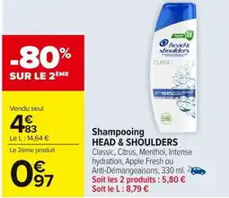 Carrefour Market HEAD & SHOULDERS Shampooing offre