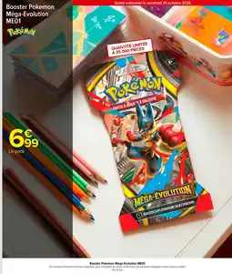 Carrefour Market POKEMON Booster Pokemon Méga-Evolution ME01 offre