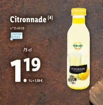 Lidl Citronnade offre