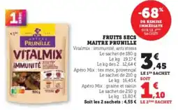 Super U Fruits secs maitre prunille offre
