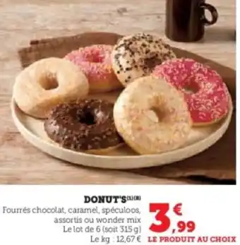 Super U Donut's offre
