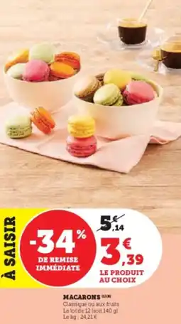 Super U Macarons offre