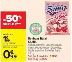 Carrefour Samia - bonbons halal offre