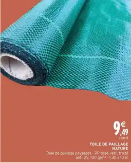 Intermarché Contact Toile de paillage nature offre