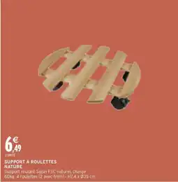 Intermarché Contact Support a roulettes nature offre
