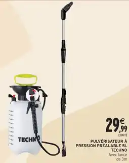 Intermarché Contact TECHNO Pulvérisateur à pression préalable offre