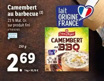 Lidl Camembert au berbecue offre