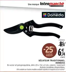 Intermarché Contact SCHEPPACH Sécateur traditionnel offre