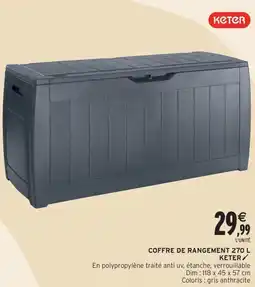 Intermarché Contact KETER Coffre de rangement offre