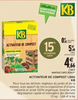 Intermarché Contact KB Activateur de compost offre