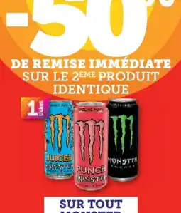 Hyper U Sur tout monster offre