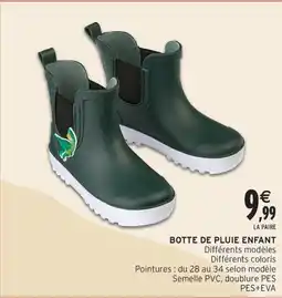 Intermarché Contact Botte de pluie enfant offre