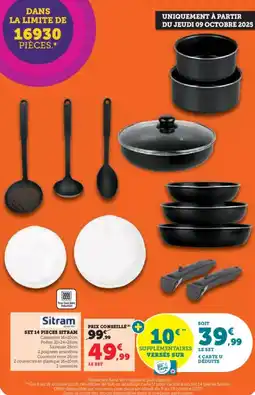 Hyper U Set 14 pieces sitram offre
