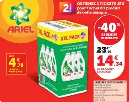 Hyper U Lessive liquide ariel offre