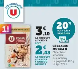 Hyper U Cereales muesli u offre