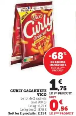 Hyper U Curly cacahuete vico offre