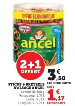 Hyper U Sticks & bretzels d'alsace ancel offre