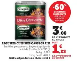 Hyper U Legumes cuisines cassegrain offre