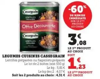 Hyper U Legumes cuisines cassegrain offre
