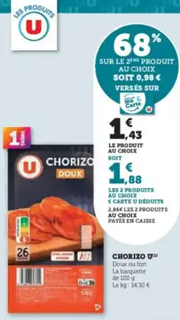 Hyper U Chorizo u offre
