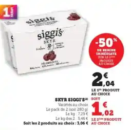 Hyper U Skyr siggi's offre