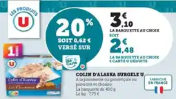 Hyper U Colin d'alaska surgele u offre