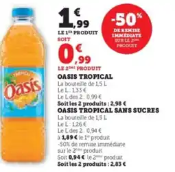 Hyper U Oasis tropical offre
