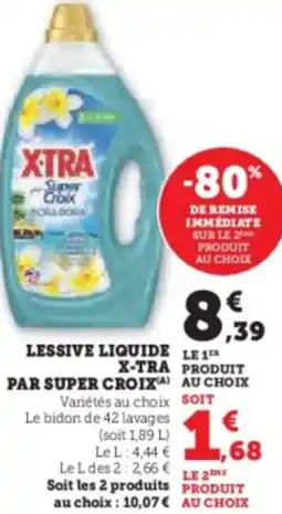 Hyper U Lessive liquide x-tra par super croix offre