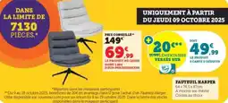 Hyper U FAUTEUIL HARPER offre