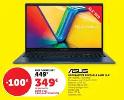 Hyper U Ordinateur portable asus 15,6" offre