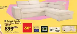 Conforama Canapé d'angle convertible Beverly offre
