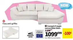 Conforama Canapé d'angle convertible Eden offre