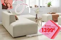 Conforama Canapé d'angle fixe Megeve offre