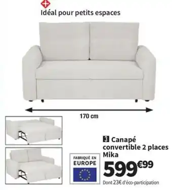 Conforama Canapé convertible 2 places mika offre