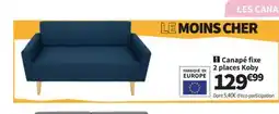 Conforama Canapé fixe 2 places Koby offre