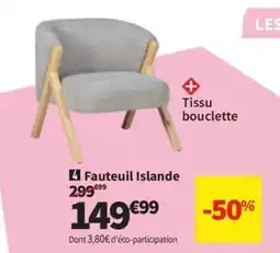 Conforama Fauteuil Islande offre