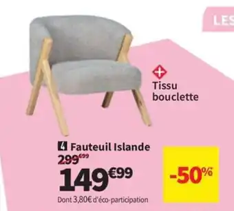 Conforama Fauteuil Islande offre