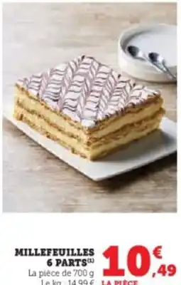 Hyper U Millefeuilles 6 parts offre