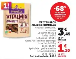 Hyper U Fruits secs maitre prunille offre