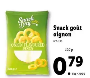 Lidl Snack goût oignon offre