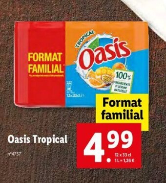 Lidl Oasis tropical offre