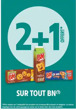 Intermarché BN 2+1 offert sur tout bn offre
