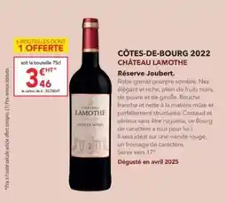 METRO Château - côtes-de-bourg 2022 offre