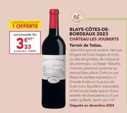 METRO Tutiac - blaye-côtes-de-bordeaux 2023 offre