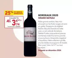 METRO Palette - bordeaux 2020 grand bateau offre